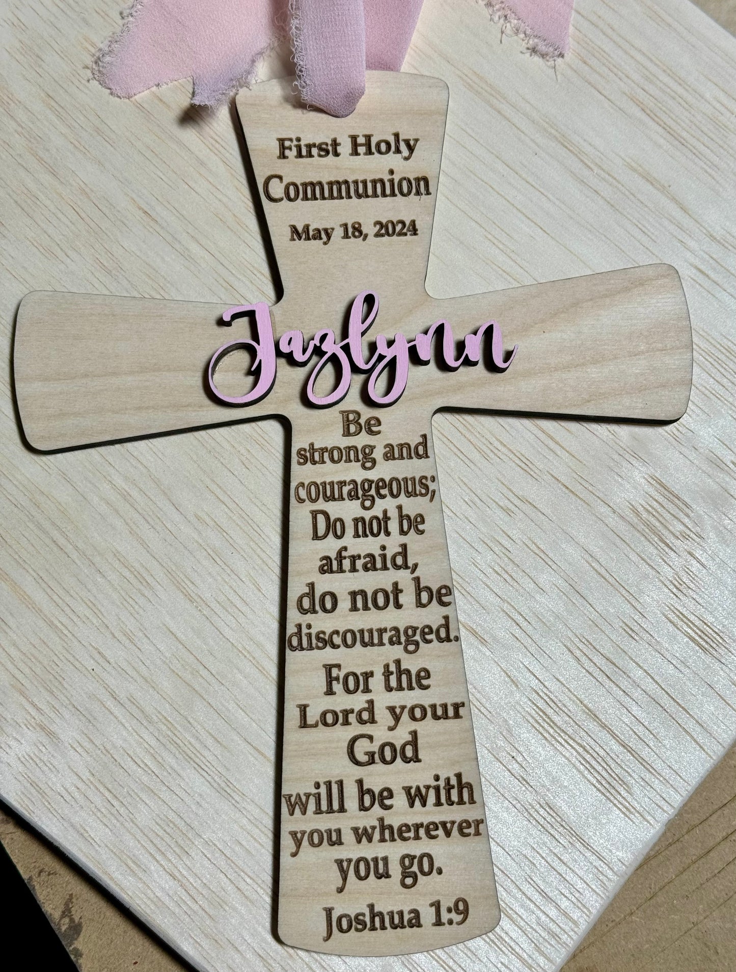 Baptism Wooden Cross