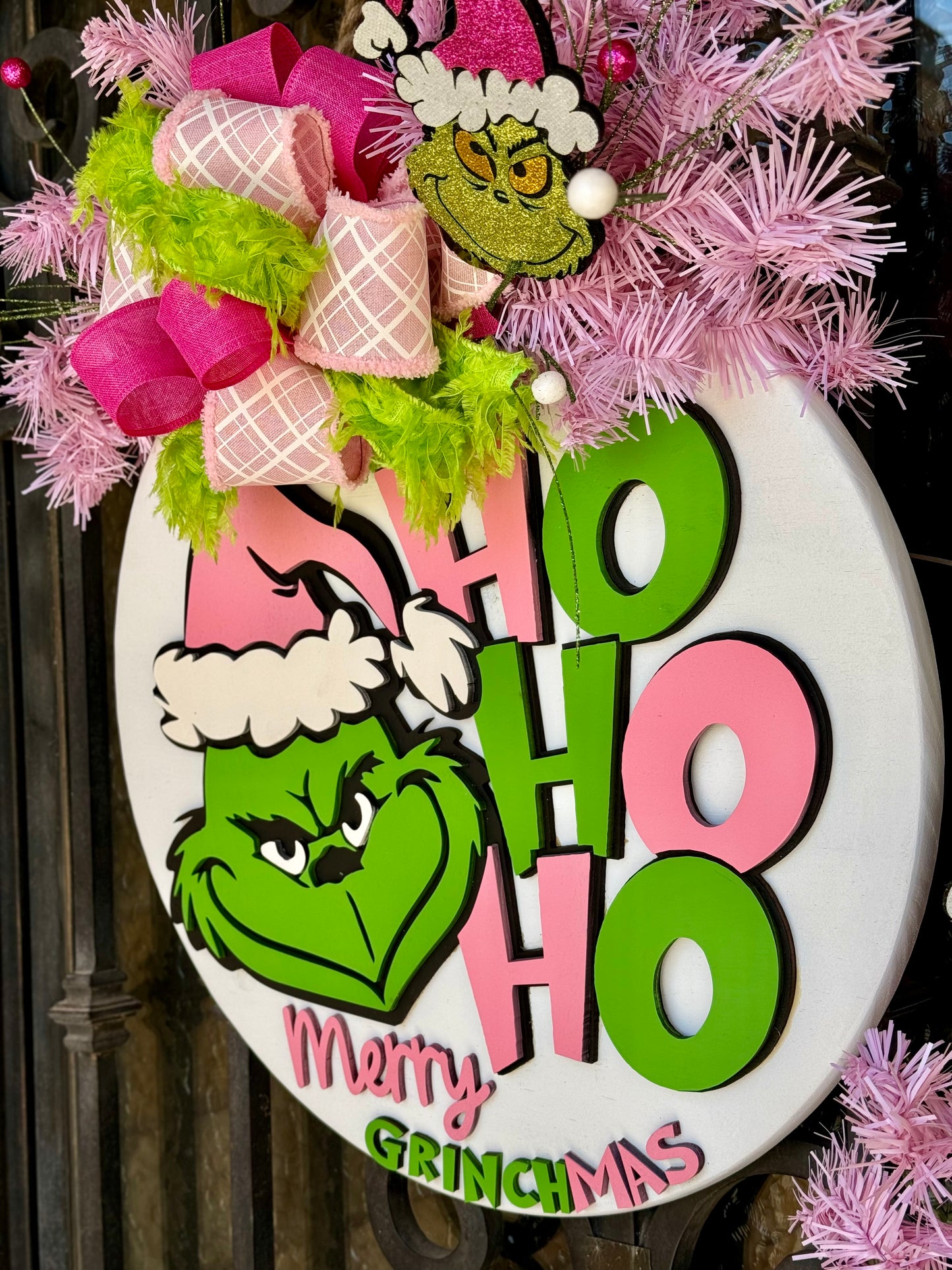 Ho Ho Ho Grinch Door Sign