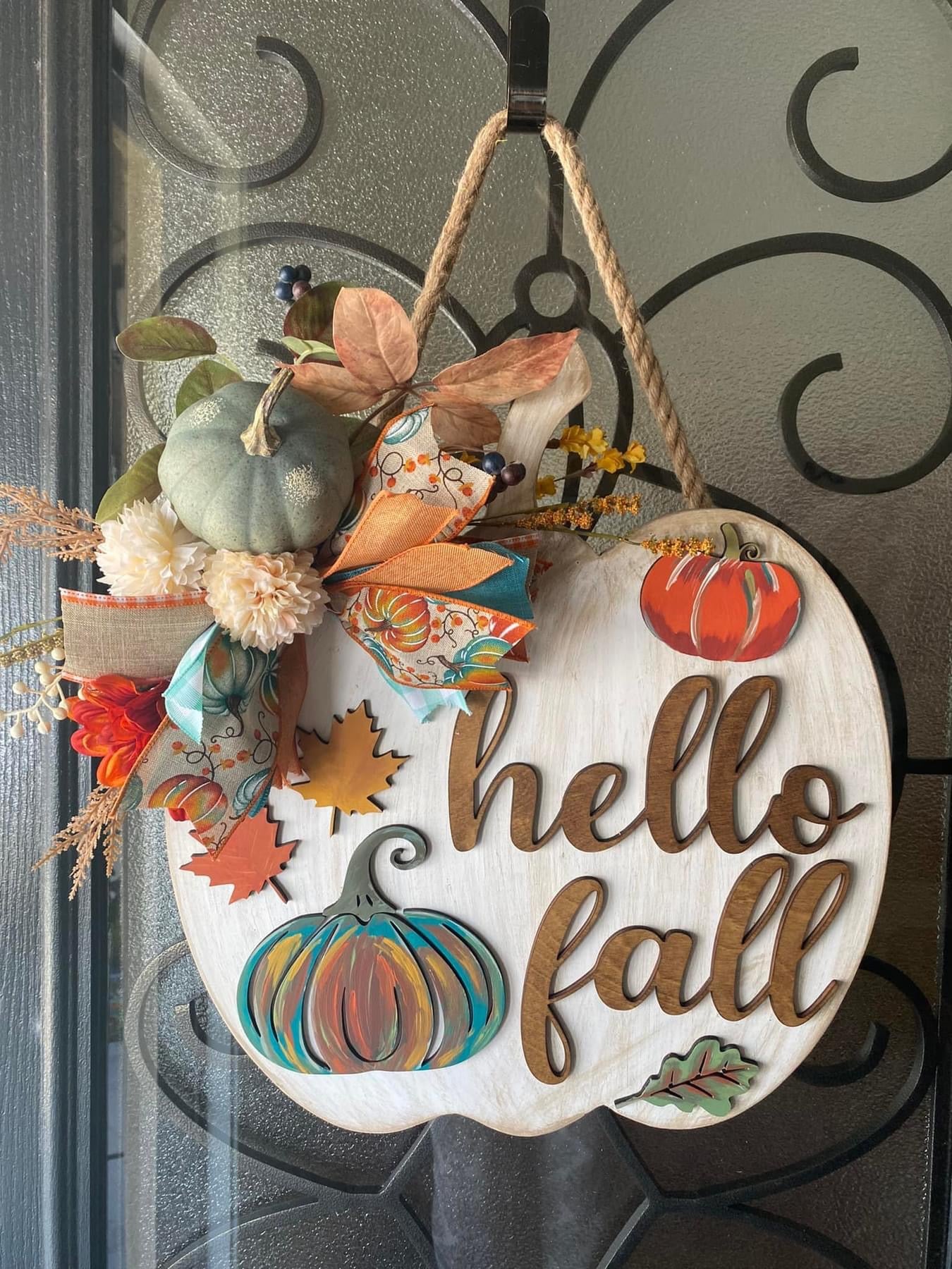 Hello Fall Door Sign