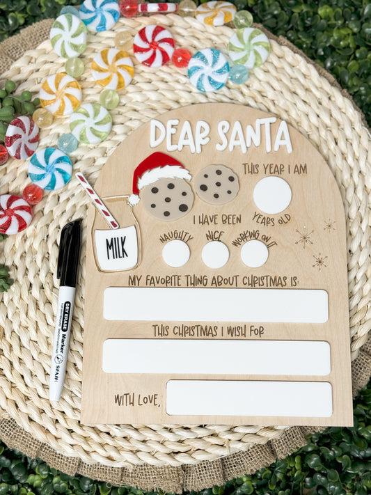 Dear Santa Sign