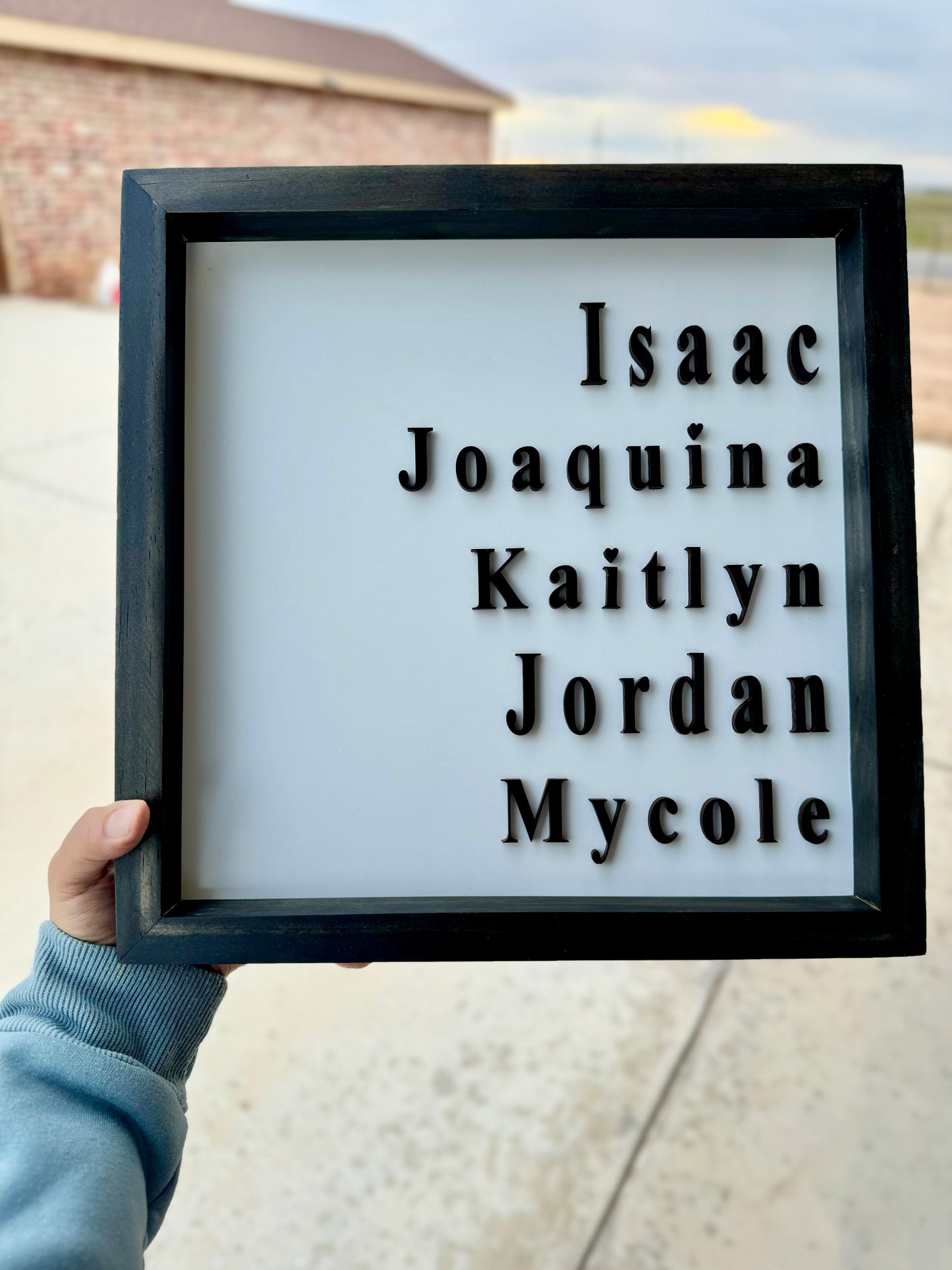 Family Stacked name Sign