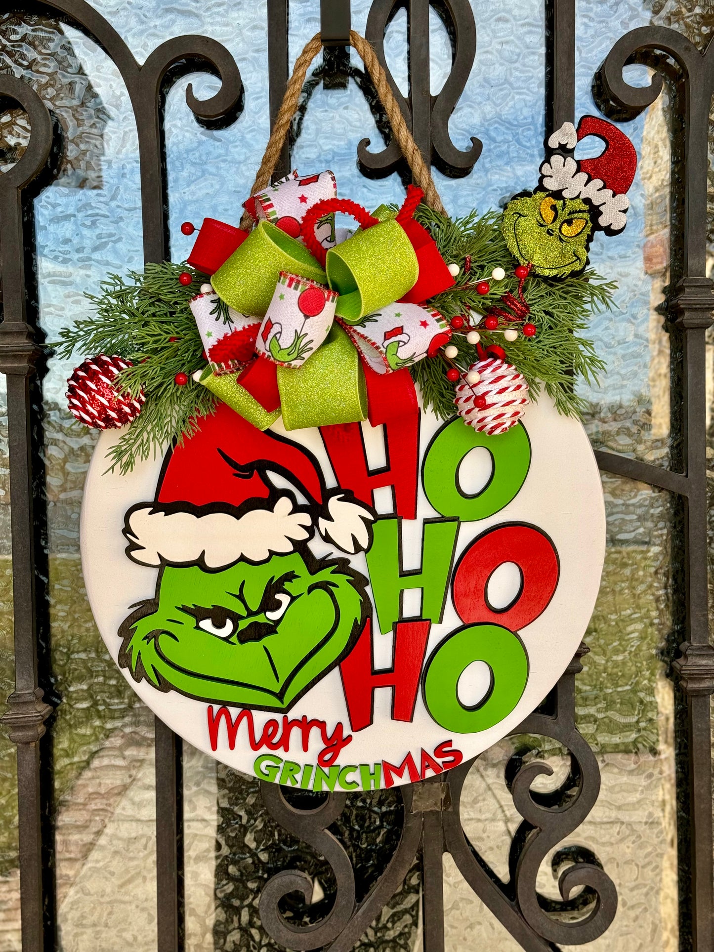 Ho Ho Ho Grinch Door Sign