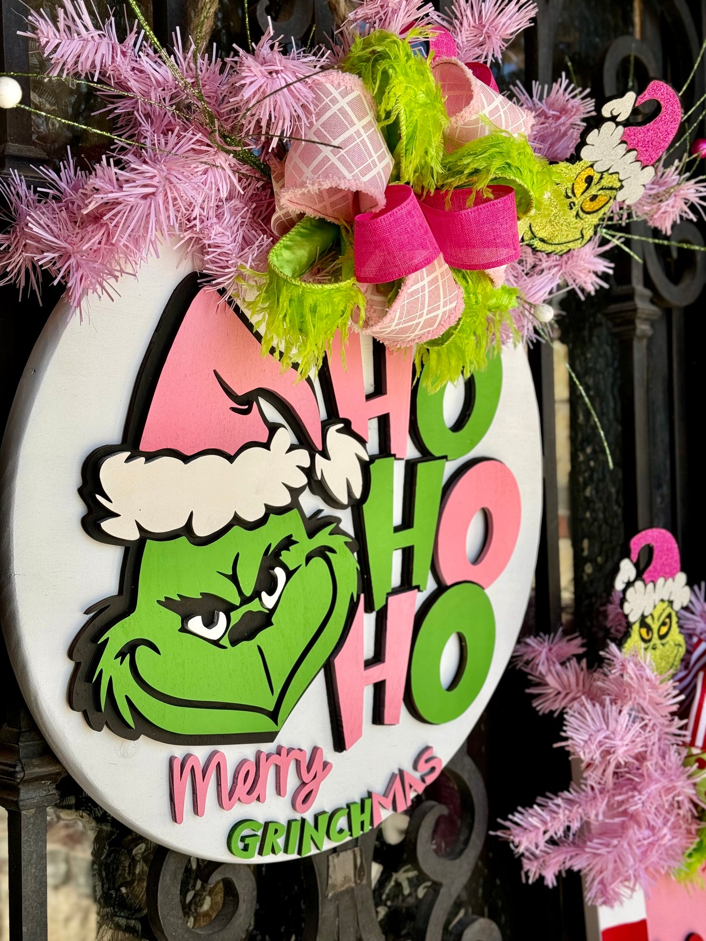 Ho Ho Ho Grinch Door Sign