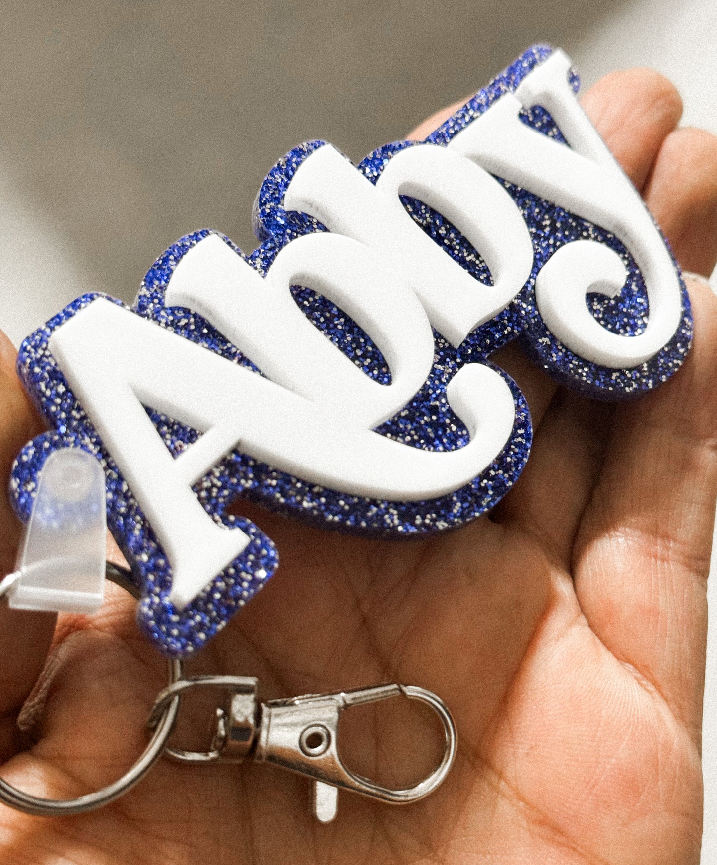 Acrylic Bag Tag, Diaper Bag Tag, keychain