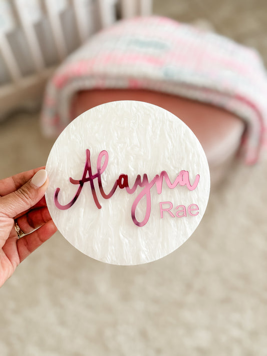 Baby Name Sign, Birth Announcement sign