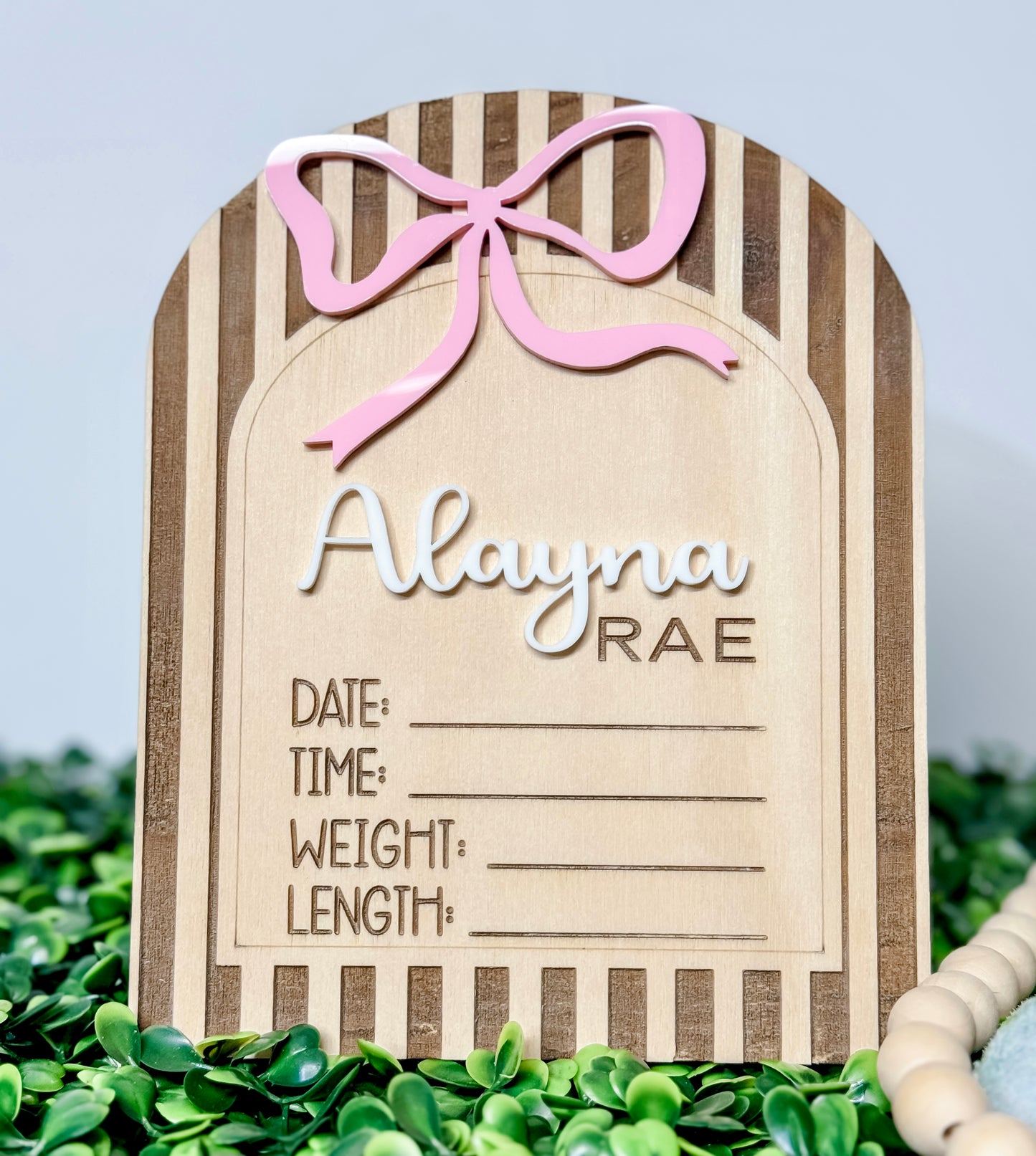 Birth Announcement Sign, Birth Stat sign, Name Announcement sign