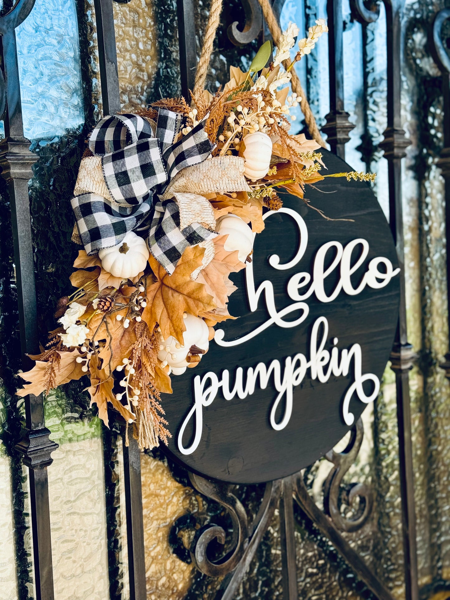 Hello Pumpkin Door Sign