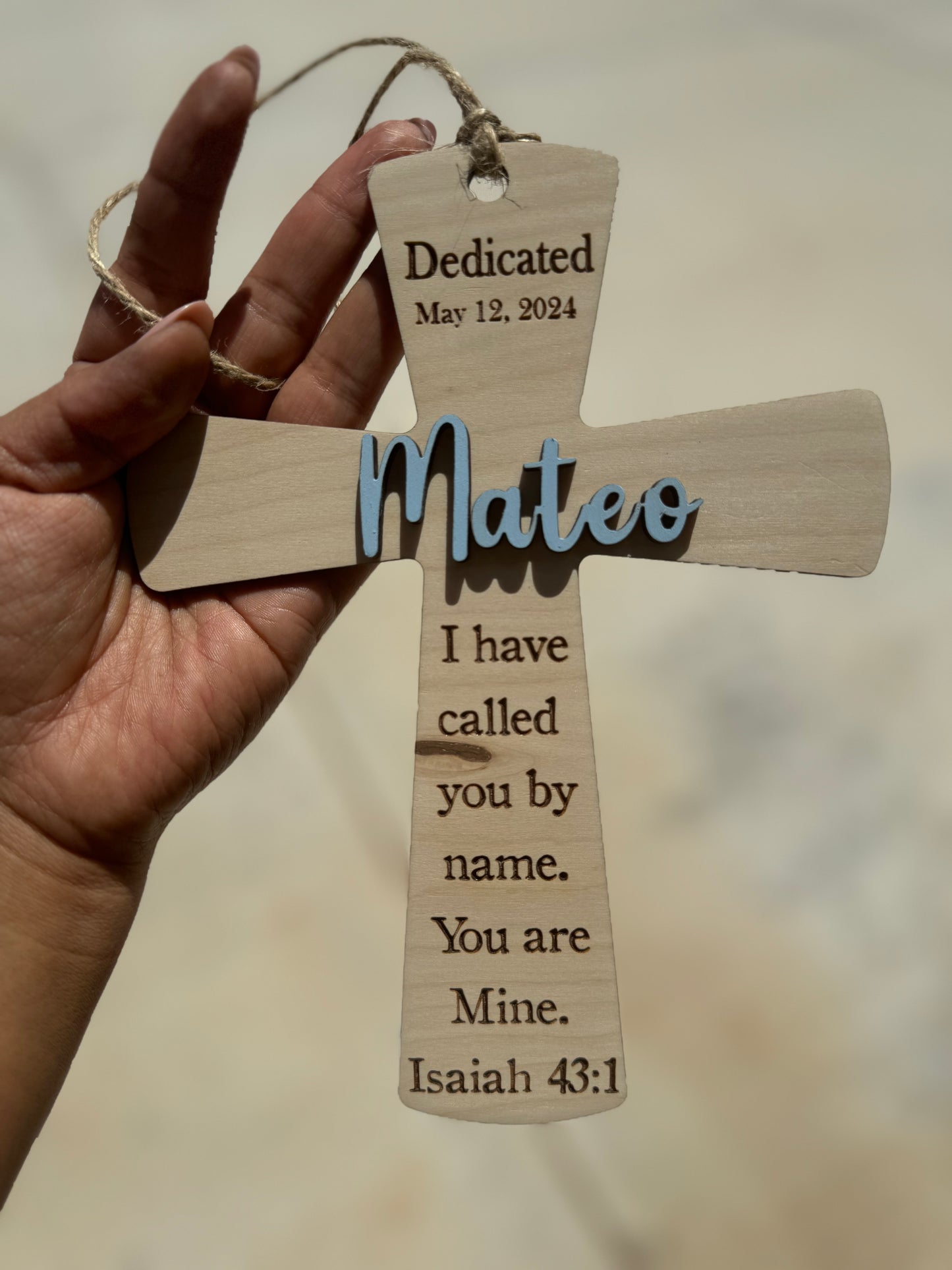 Baptism Wooden Cross