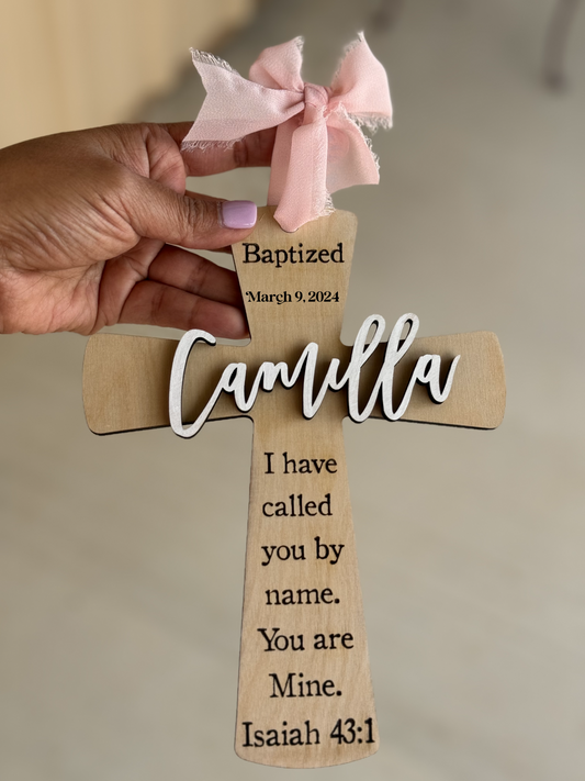 Baptism Wooden Cross