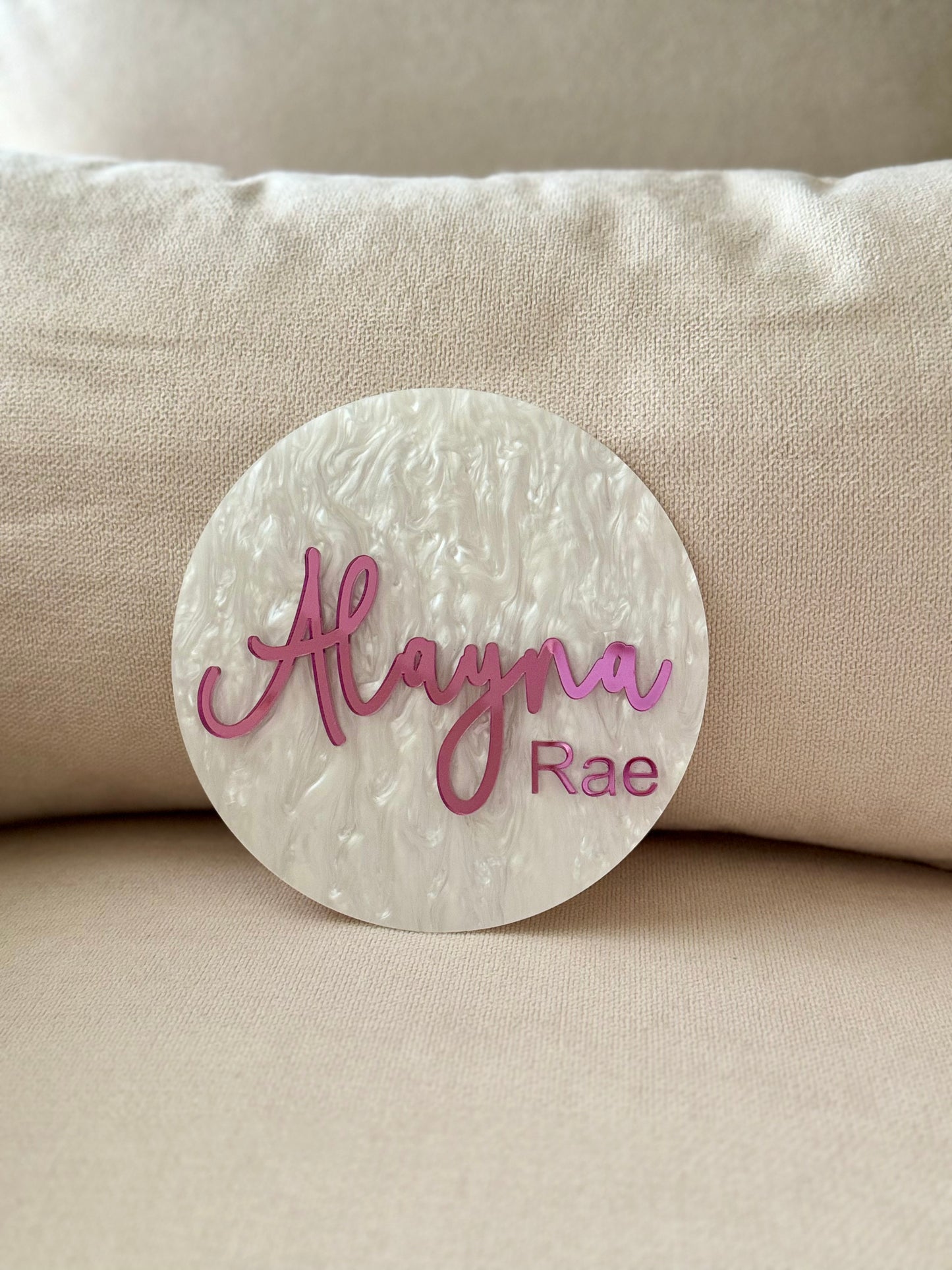 Baby Name Sign, Birth Announcement sign