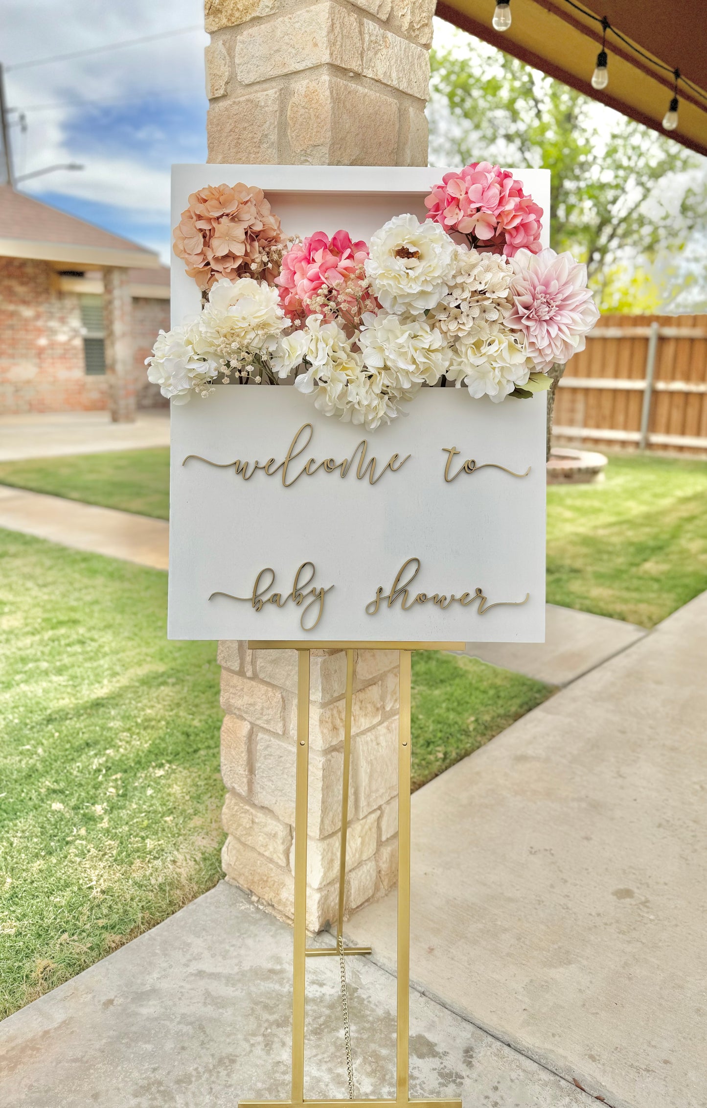 Custom wooden flower box