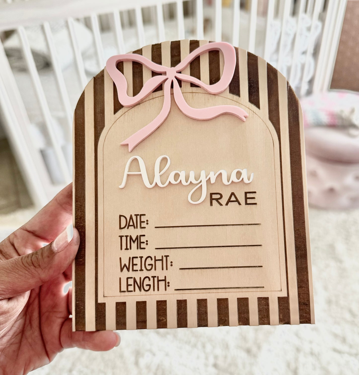 Birth Announcement Sign, Birth Stat sign, Name Announcement sign