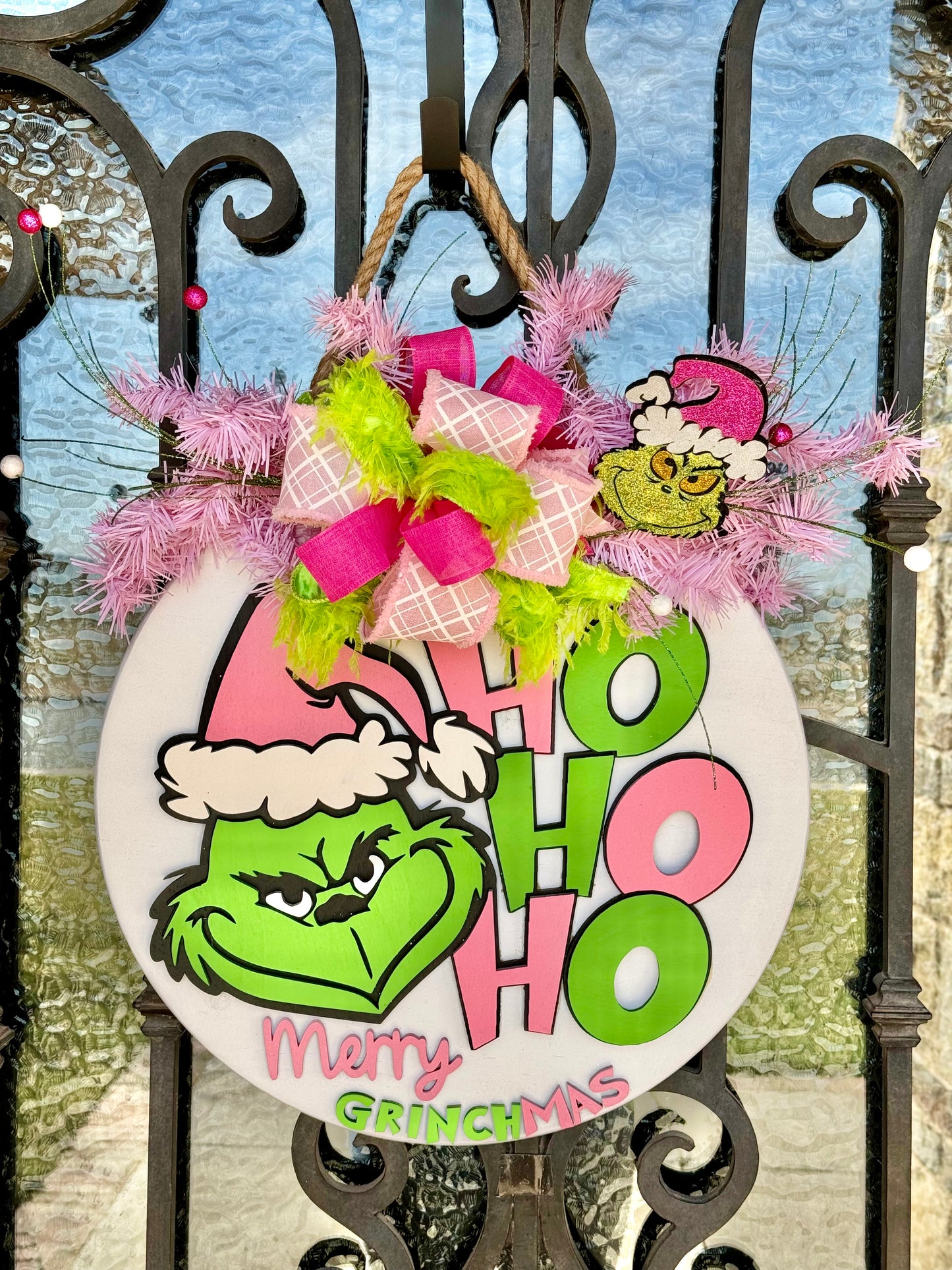 Ho Ho Ho Grinch Door Sign