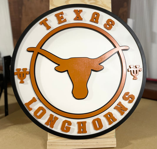 Texas Longhorns Wooden Sign